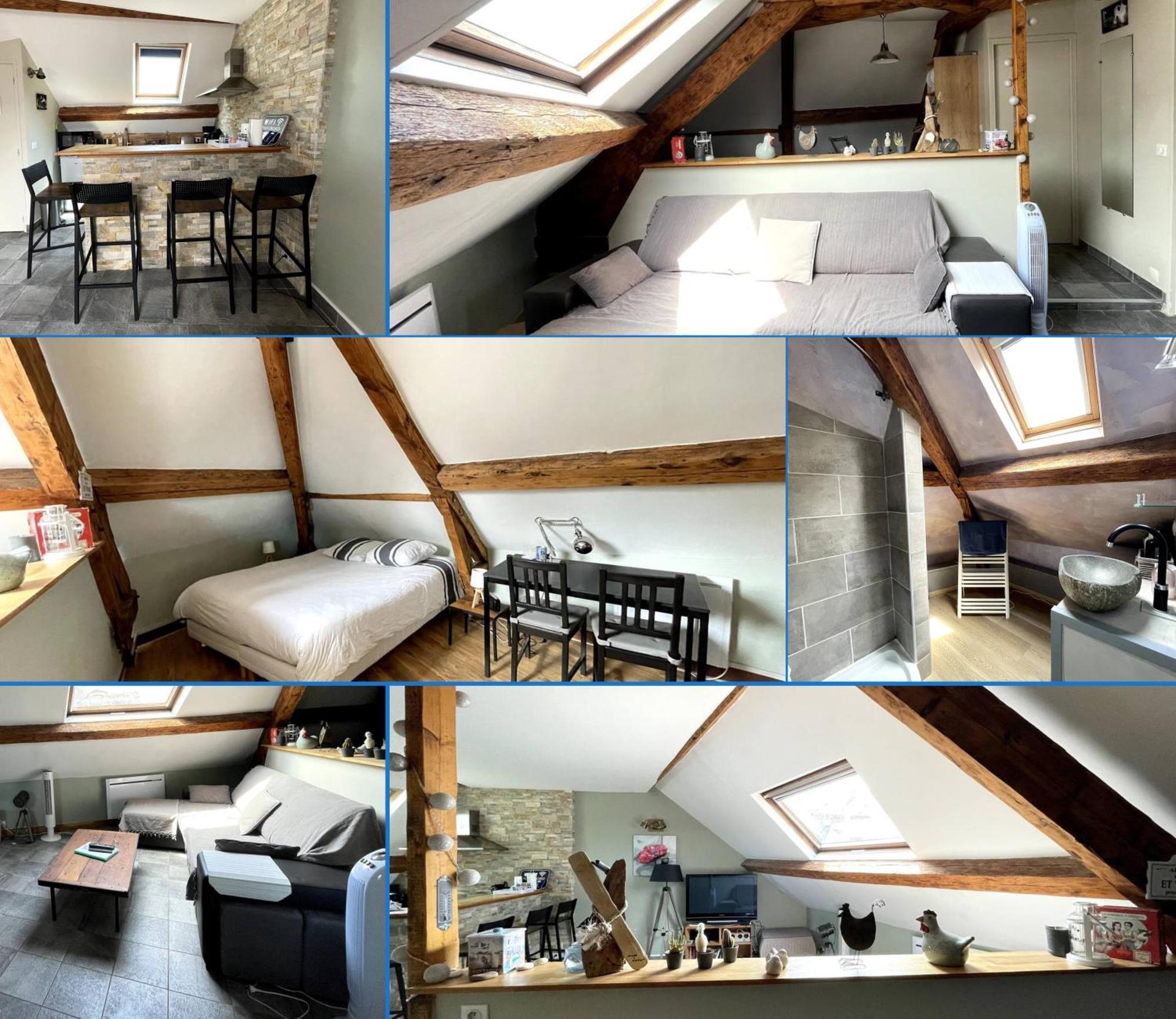 Les Combles De L Aure Grand Studio Cosy Confortable Classe 3 Etoiles Centre Bayeux 2 Mn A Pied Cathedrale Proche Plages Du Debarquement Экстерьер фото